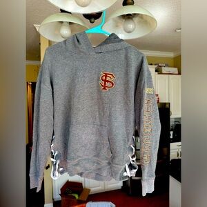 pink fsu seminole college thin sweatshirt